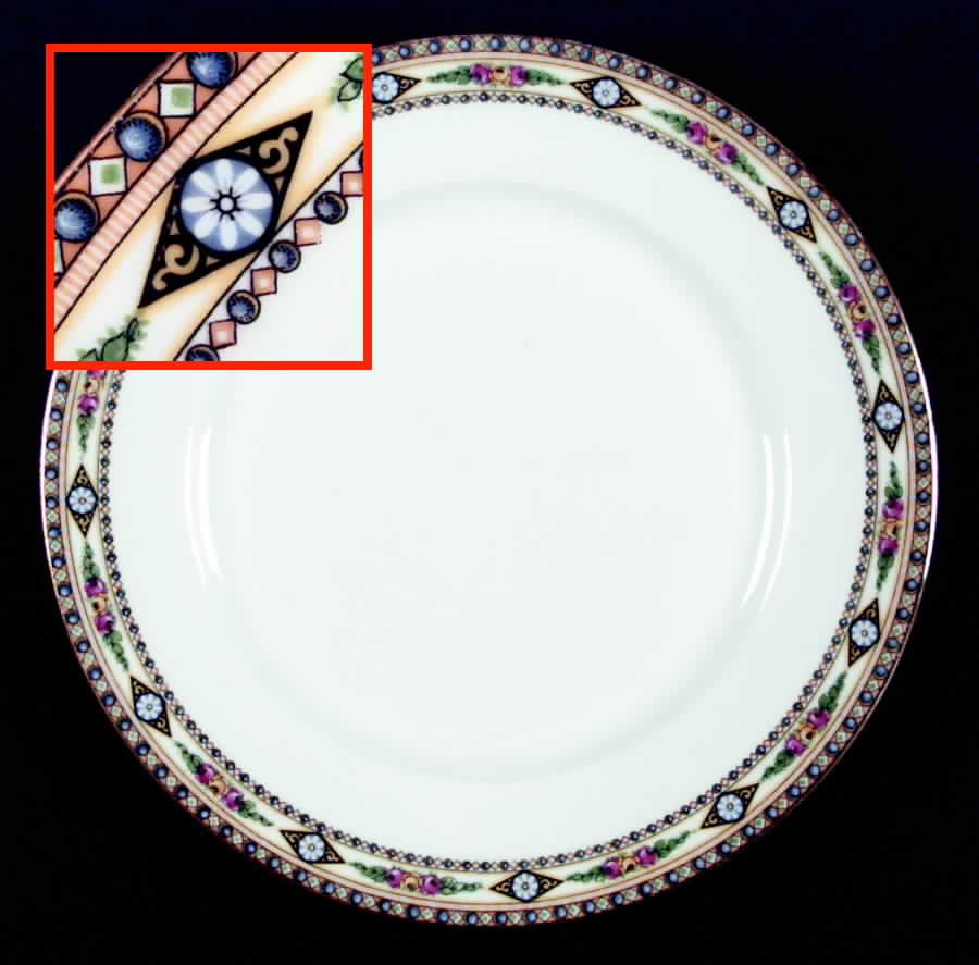 GUE86 Dinner Plate by WM Guerin-1