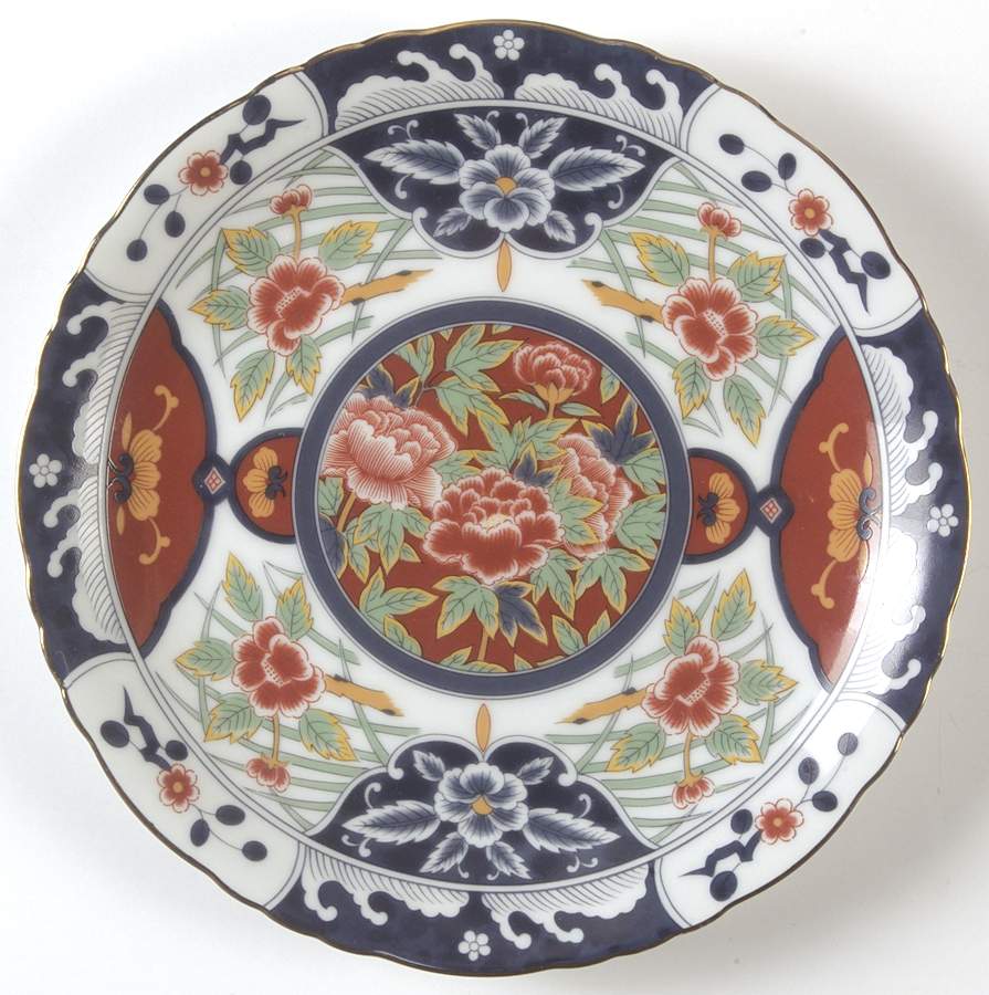 Kiku (Coupe) Salad Plate by Gumps-1