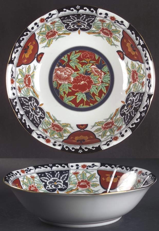 Kiku (Coupe) 9" Round Vegetable Bowl by Gumps-1