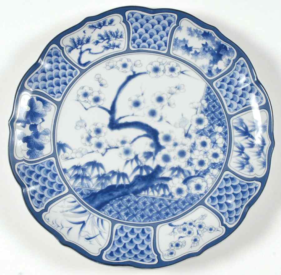 Oriental Garden Dinner Plate by Gumps-1