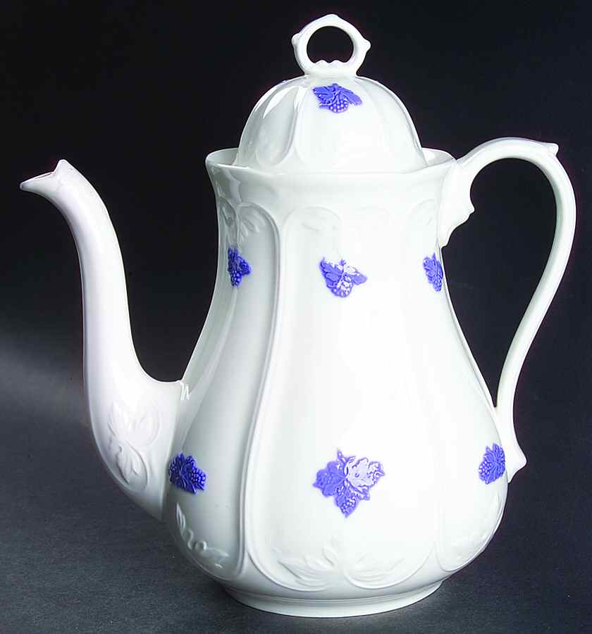 Bla Blom (Pattern Name Not On Back) Coffee Pot & Lid by Gustavsberg-1