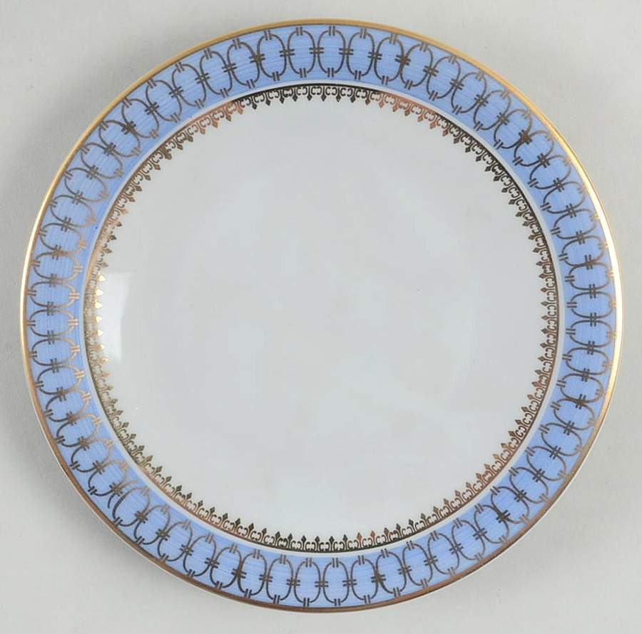 Blue Pageant Bread & Butter Plate by Gerold Porzellan-1