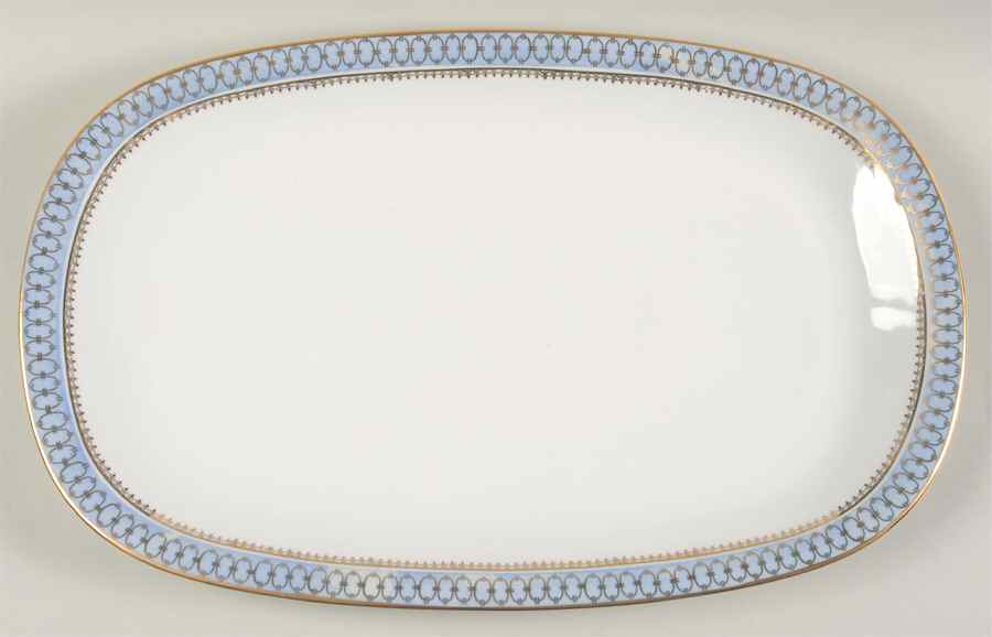 Blue Pageant 15" Oval Serving Platter by Gerold Porzellan-1