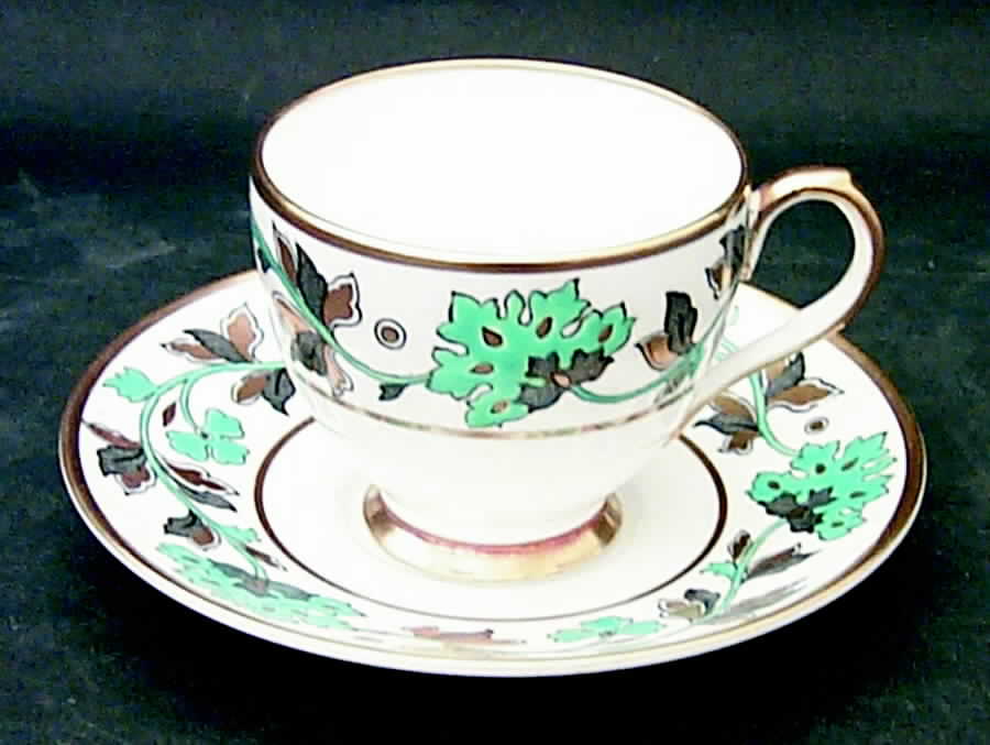 Richmond (Smooth) Footed Cup & Saucer Set by Grosvenor-1