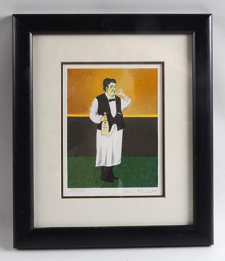 Sommelier Picture Aka Framed Art by Guy Buffet-1