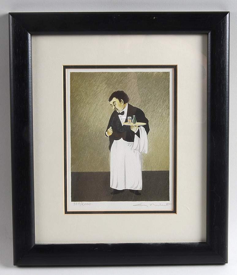 Sommelier Picture Aka Framed Art by Guy Buffet-1