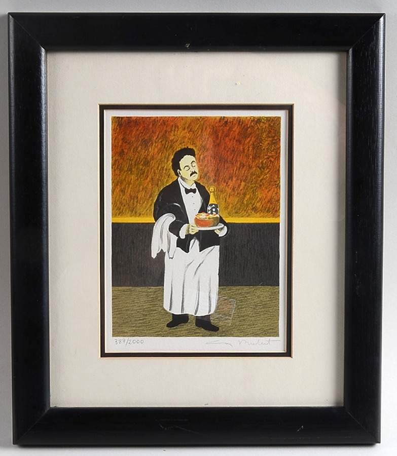 Sommelier Picture Aka Framed Art by Guy Buffet-1