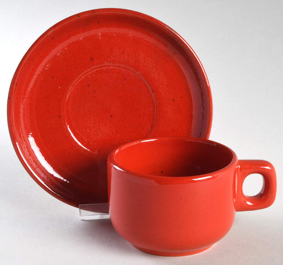 GEZ1 Flat Cup & Saucer Set by Gerz-1