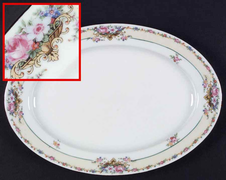 GMY8 14" Oval Serving Platter by Germany-1
