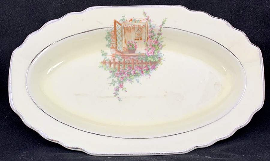 Breakfast Nook 11" Oval Serving Platter by WS George-1