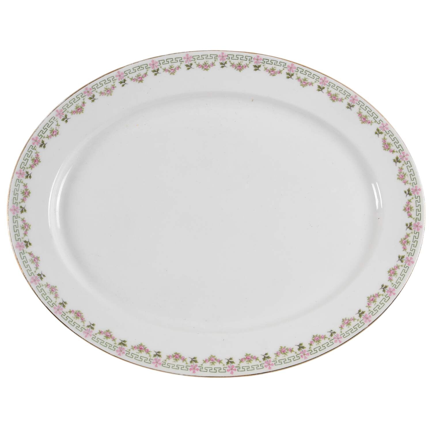 GUE174 13" Oval Serving Platter by WM Guerin-1