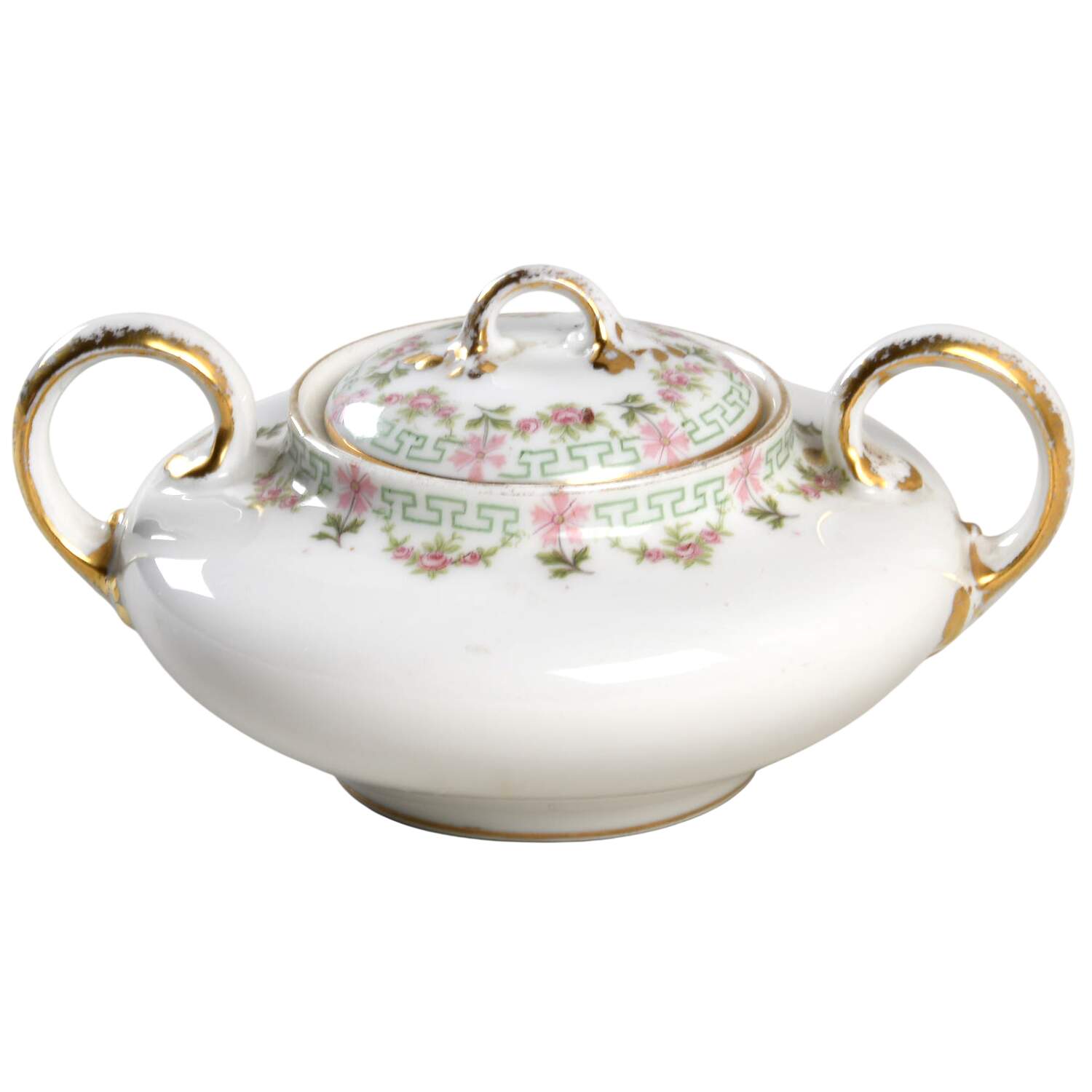 GUE174 Sugar Bowl & Lid by WM Guerin-1
