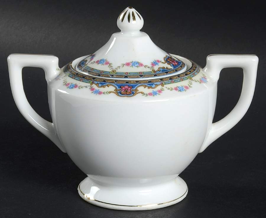 GOC12 Sugar Bowl & Lid by Gold China-1