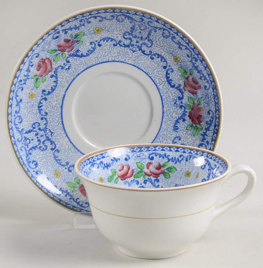 The Silistria Footed Cup & Saucer Set by Grindley-1