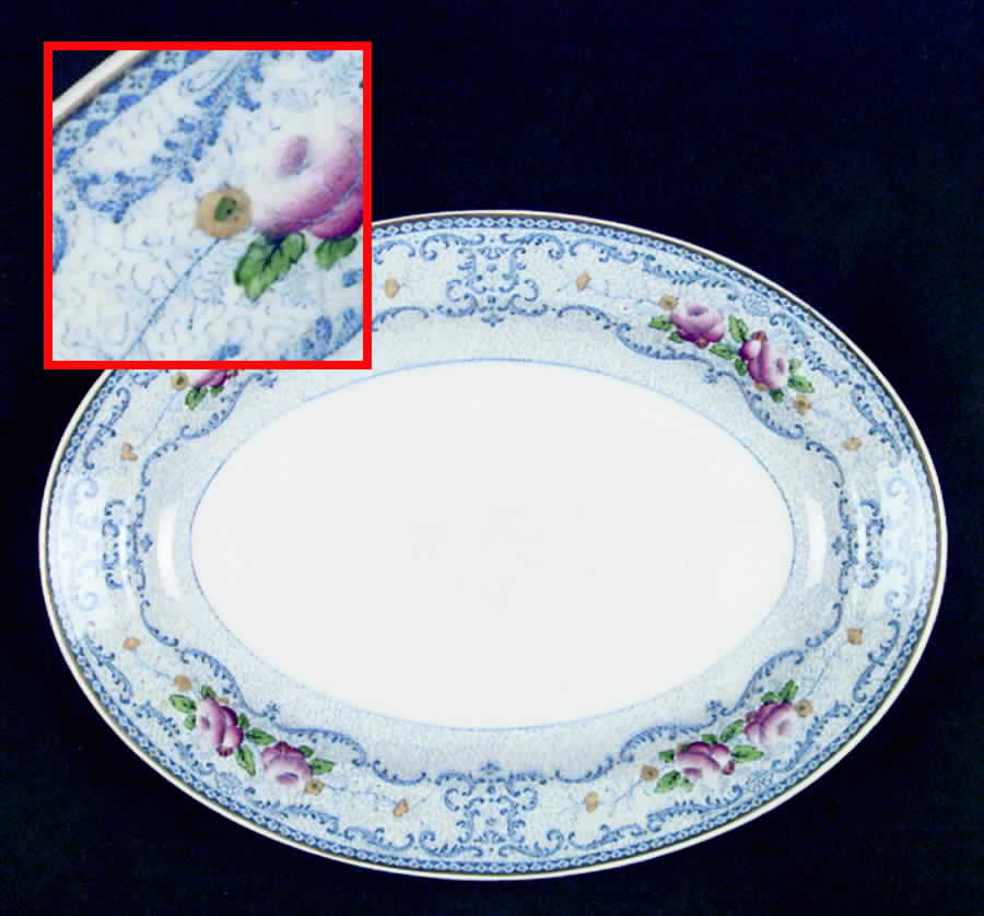 The Silistria 10" Oval Serving Platter by Grindley-1