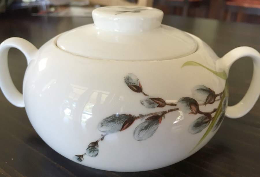 GEO142 Sugar Bowl & Lid by WS George-1