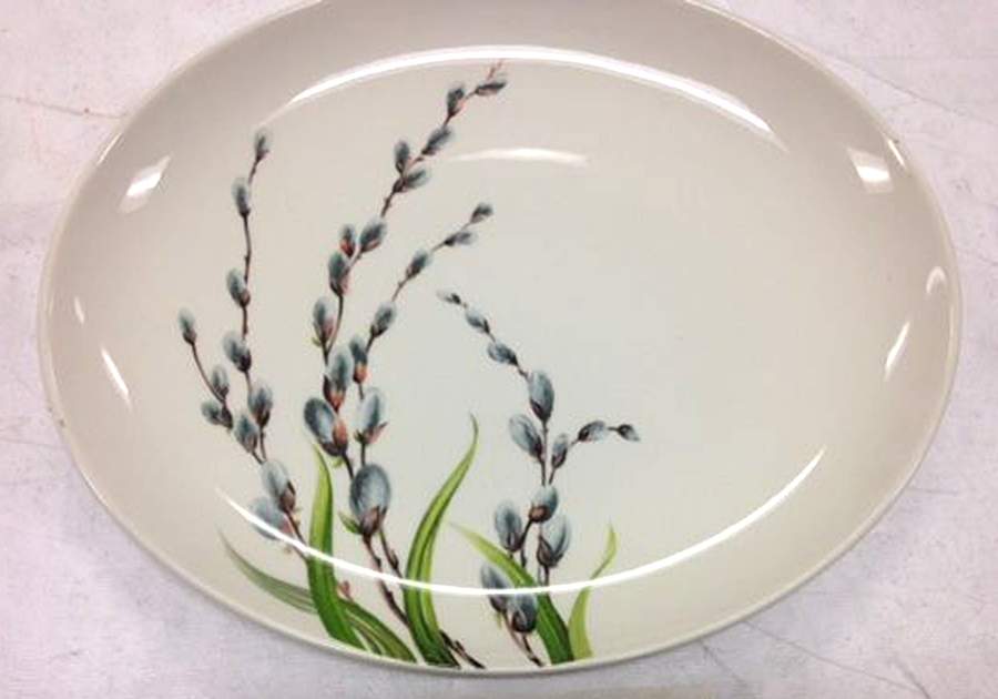 GEO142 13" Oval Serving Platter by WS George-1