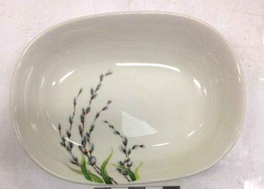 GEO142 9" Oval Vegetable Bowl by WS George-1