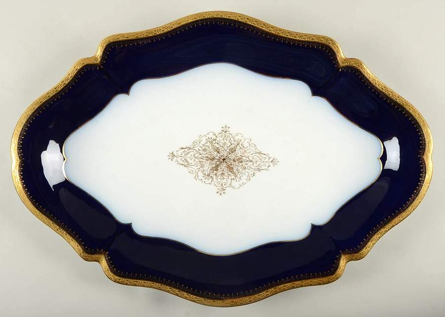 GUE182 20" Oval Serving Platter by WM Guerin-1