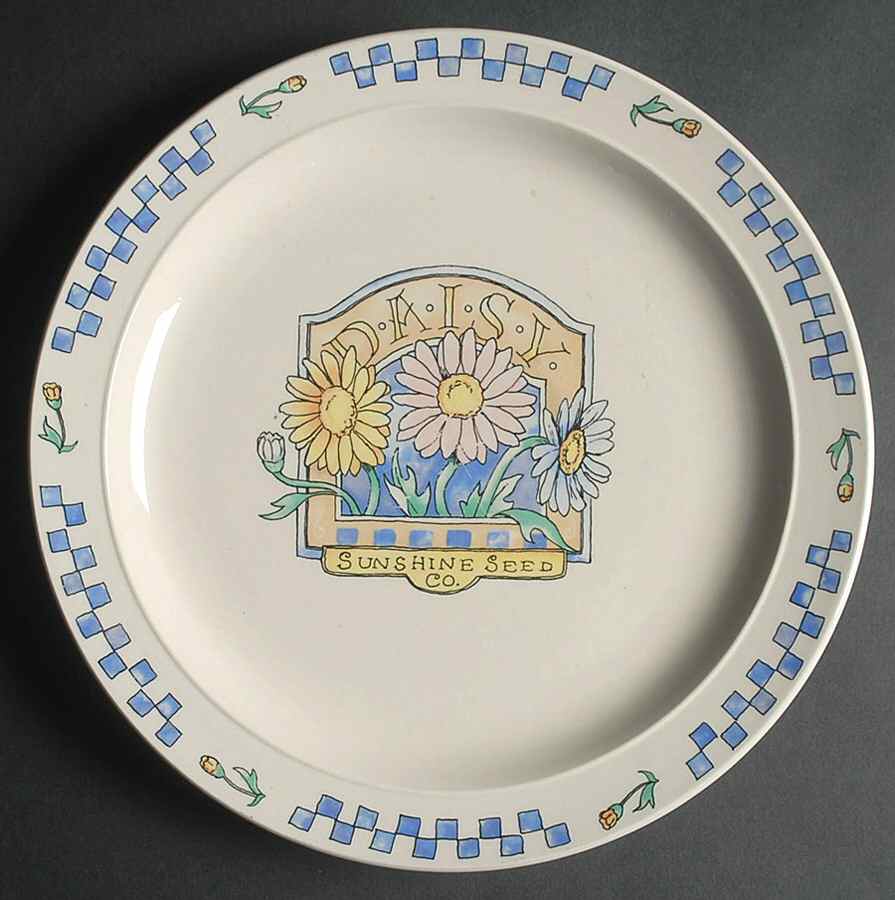 Daisy Large Dinner Plate by Gibson Designs-1
