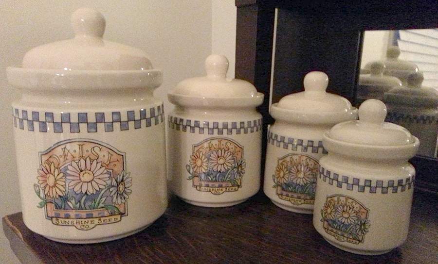 Daisy Extra Large Canister & Lid by Gibson Designs-1