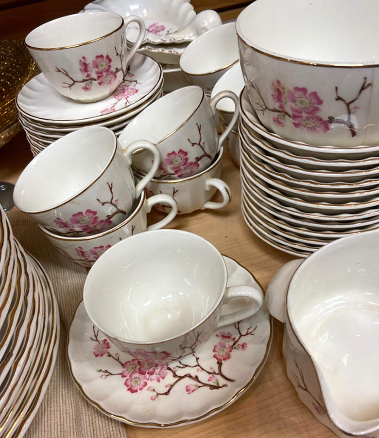 B8807 Flat Cup & Saucer Set by WS George-1