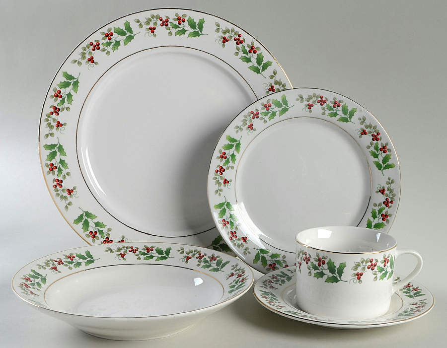 Christmas Charm-Delight-Holiday-Harmony 5 Piece Place Setting by Gibson Designs-1