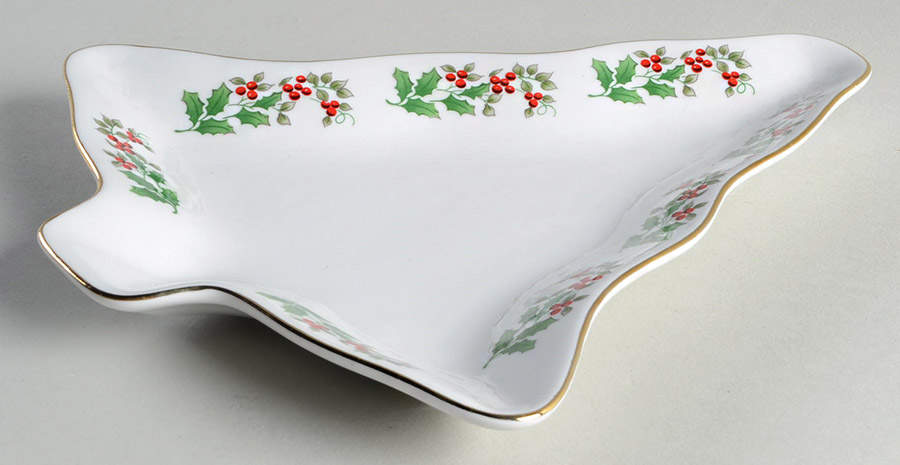 Christmas Charm-Delight-Holiday-Harmony Small Tree Shaped Dish by Gibson Designs-1