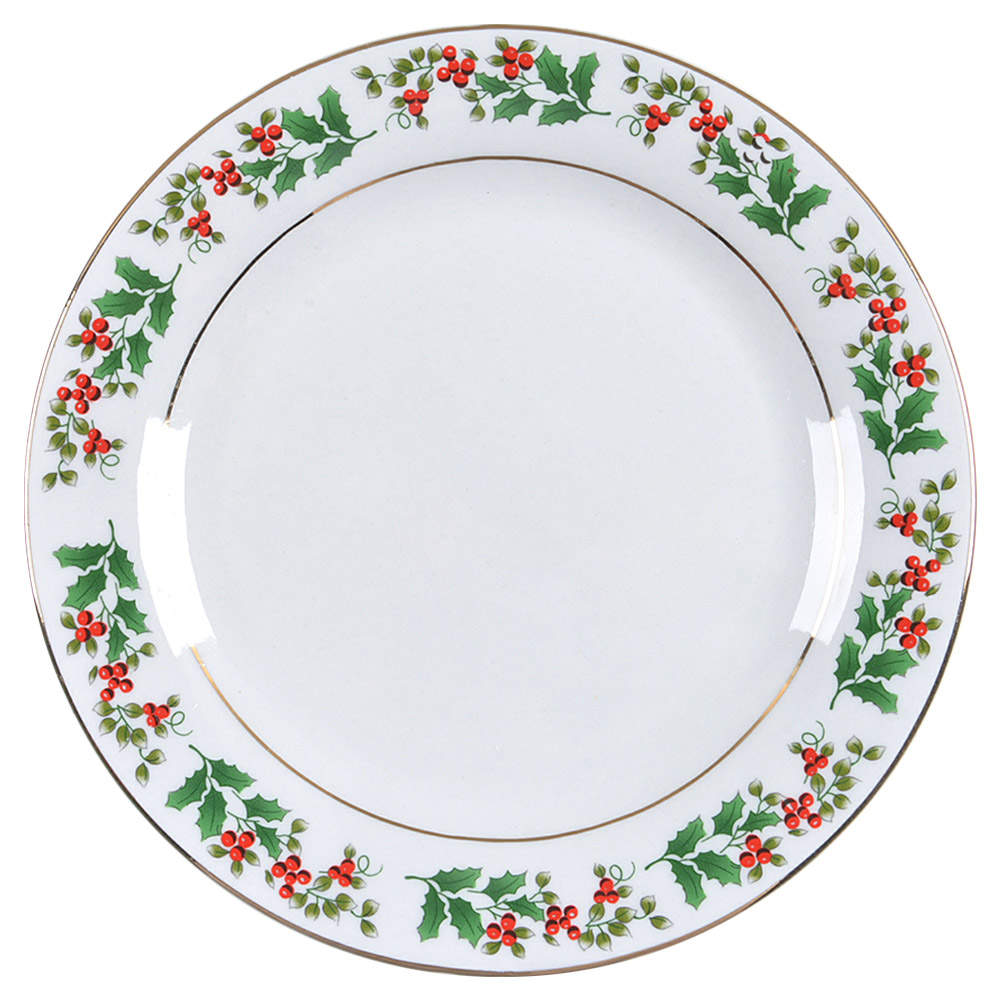 Christmas Charm-Delight-Holiday-Harmony Salad Plate by Gibson Designs-1