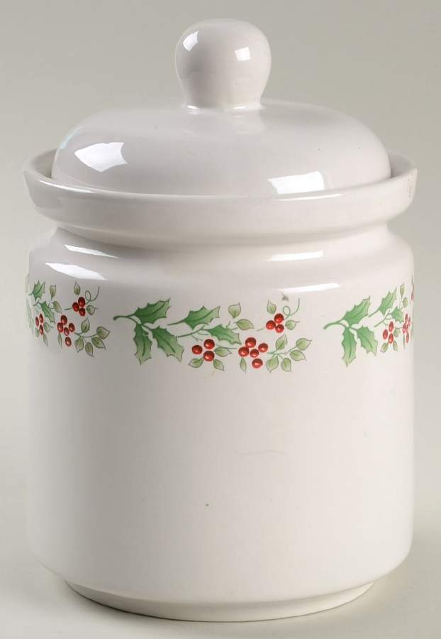 Christmas Charm-Delight-Holiday-Harmony Small Canister & Lid by Gibson Designs-1