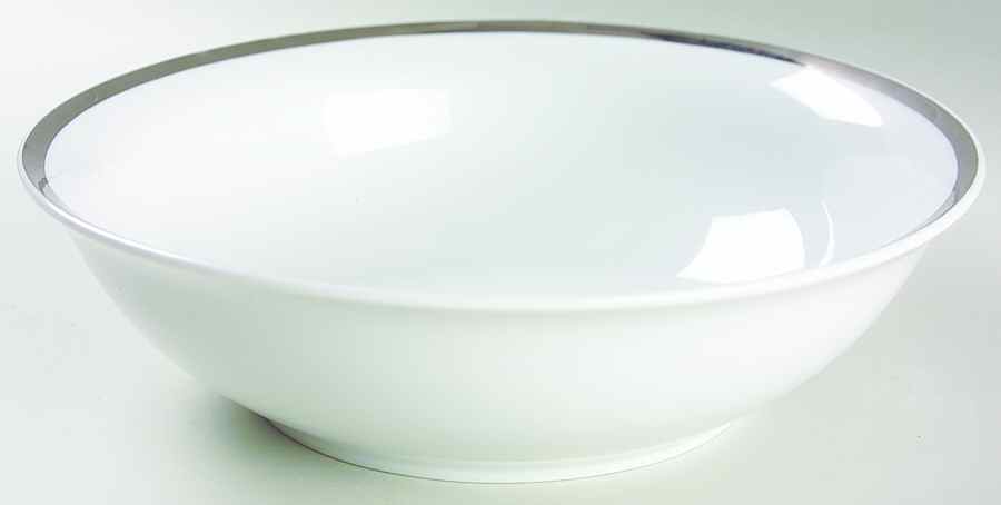 Brilliant Platinum 9" Round Vegetable Bowl by Gabbay-1