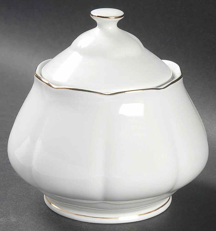 Crown Gold Sugar Bowl & Lid by Gabbay-1