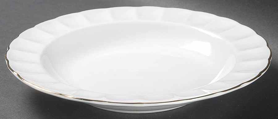 Crown Gold Rim Soup Bowl by Gabbay-1