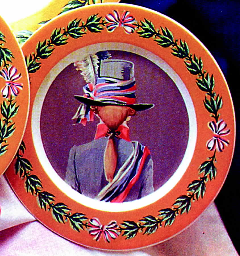 Les Coiffes Salad Plate by Faiencerie De Gien-1