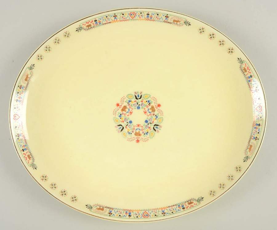 Pan American 13" Oval Serving Platter by WS George-1