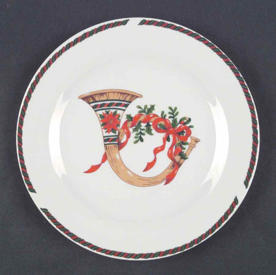 Christmas Plaid Salad Plate by Gibson Designs-1