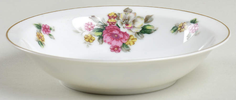 Apple Blossom Rim Fruit/Dessert (Sauce) Bowl by Grace-1