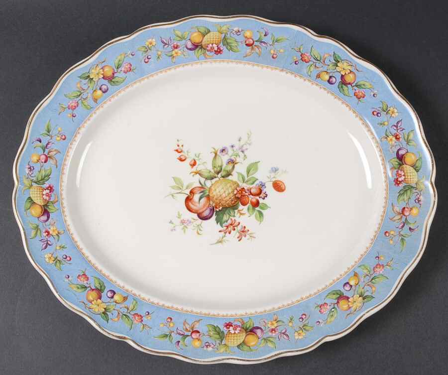 Somerdale 14" Oval Serving Platter by Grindley-1