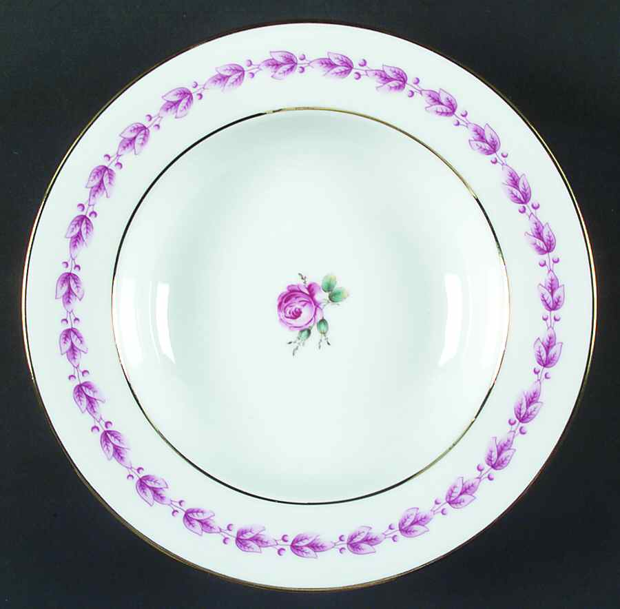 Camelia Rim Soup Bowl by Ginori 1735-1