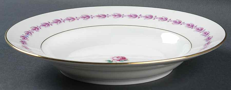 Camelia Large Rim Soup Bowl by Ginori 1735-1