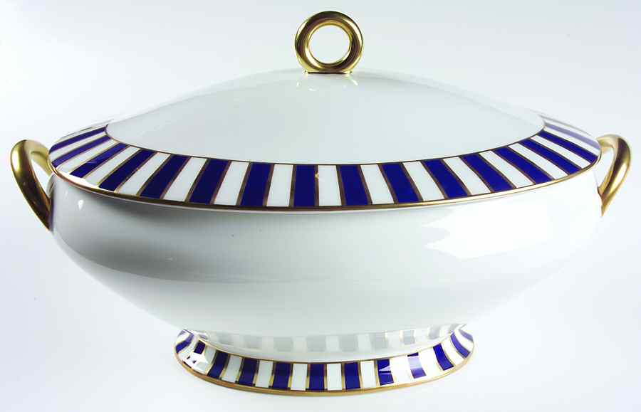 Amadeus Blue Oval Tureen & Lid by Ginori 1735-1
