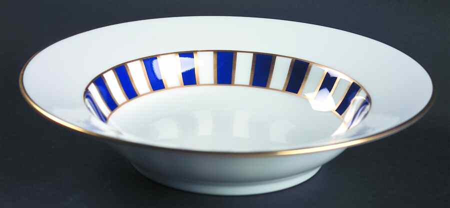 Amadeus Blue Rim Soup Bowl by Ginori 1735-1