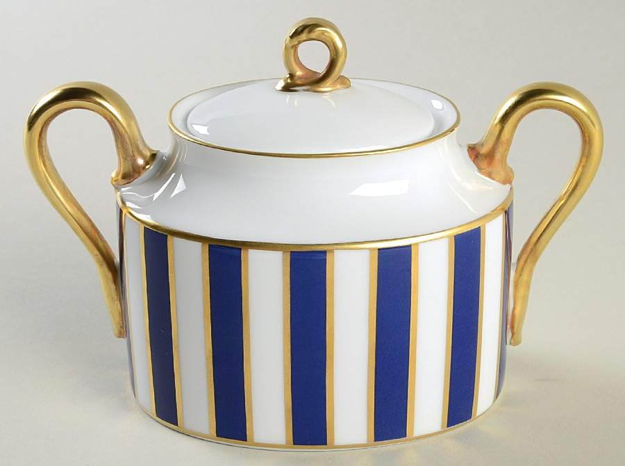 Amadeus Blue Sugar Bowl & Lid by Ginori 1735-1