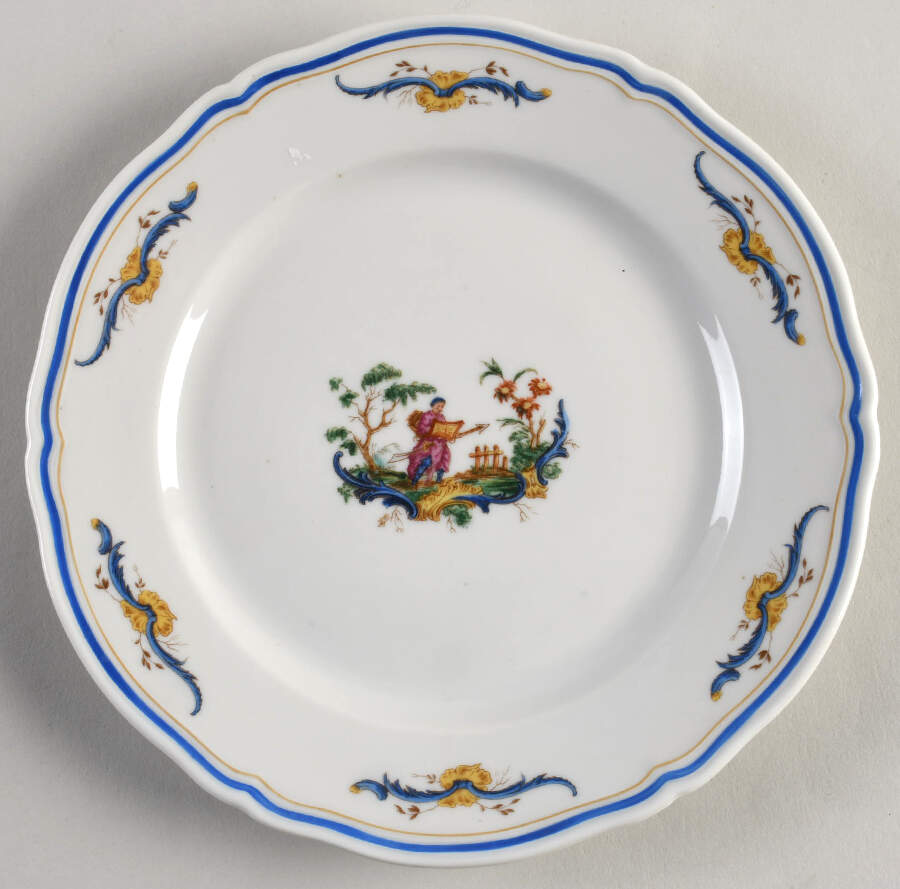 Chinois Salad Plate by Ginori 1735-1