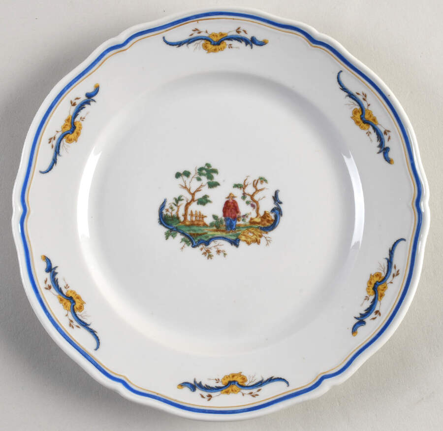 Chinois Salad Plate by Ginori 1735-1