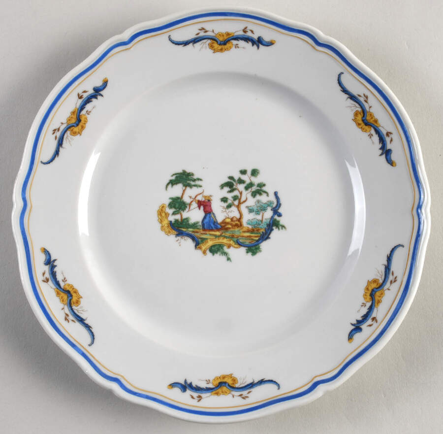 Chinois Salad Plate by Ginori 1735-1