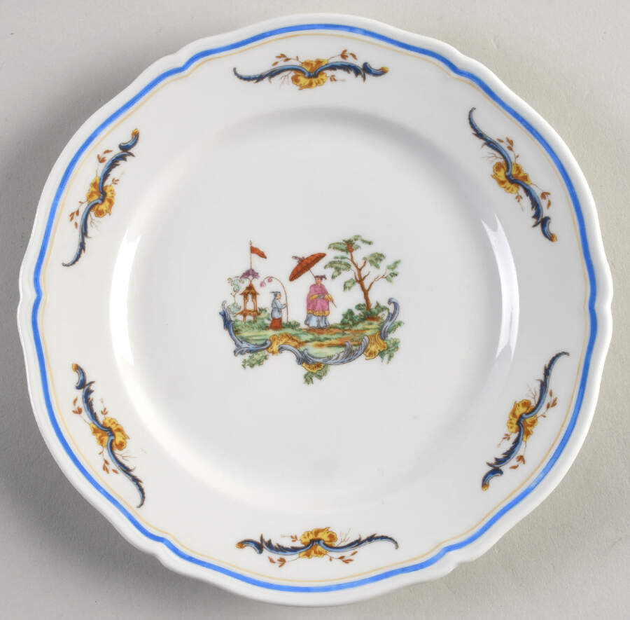 Chinois Salad Plate by Ginori 1735-1