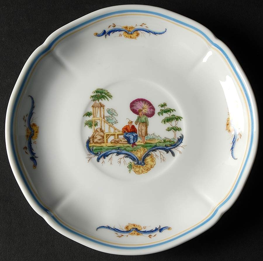 Chinois Saucer for Cream Soup Bowl by Ginori 1735-1