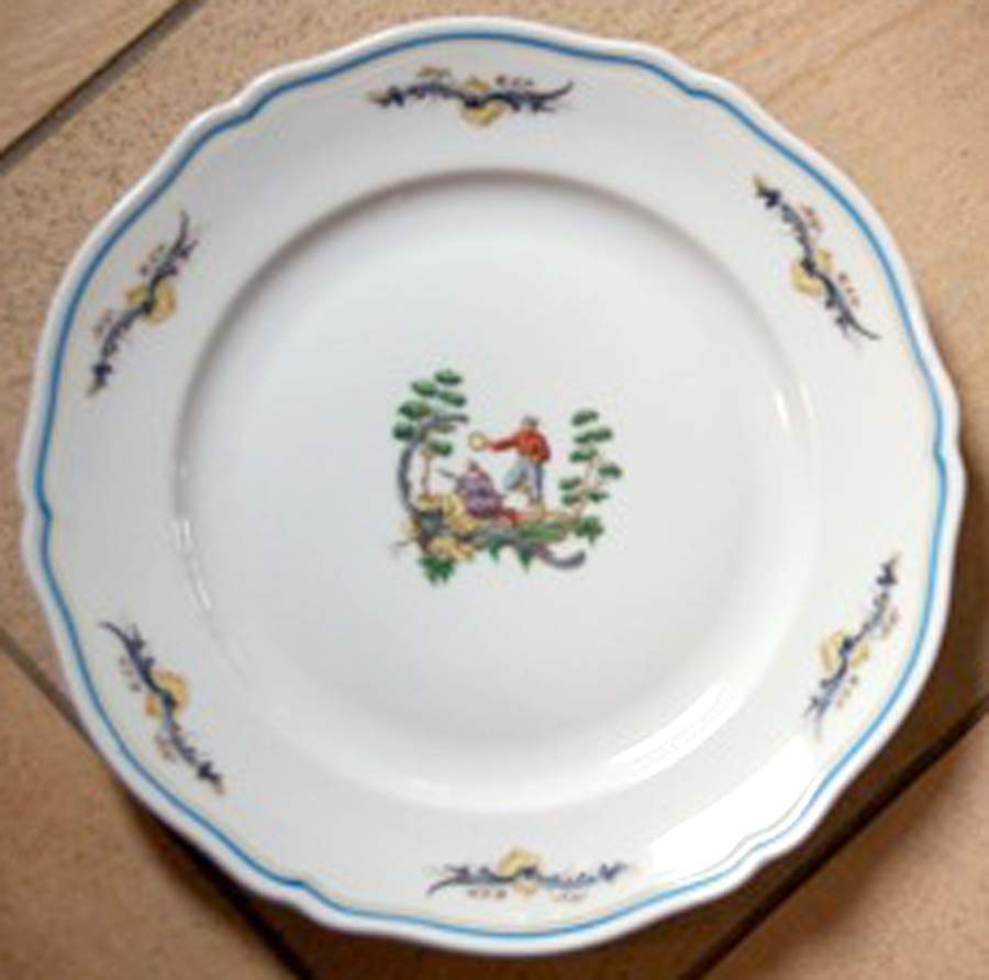 Chinois Dinner Plate by Ginori 1735-1