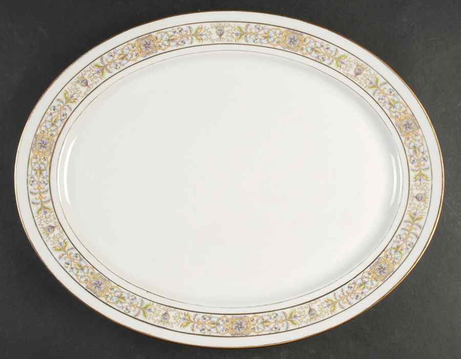 GUE193 15" Oval Serving Platter by WM Guerin-1